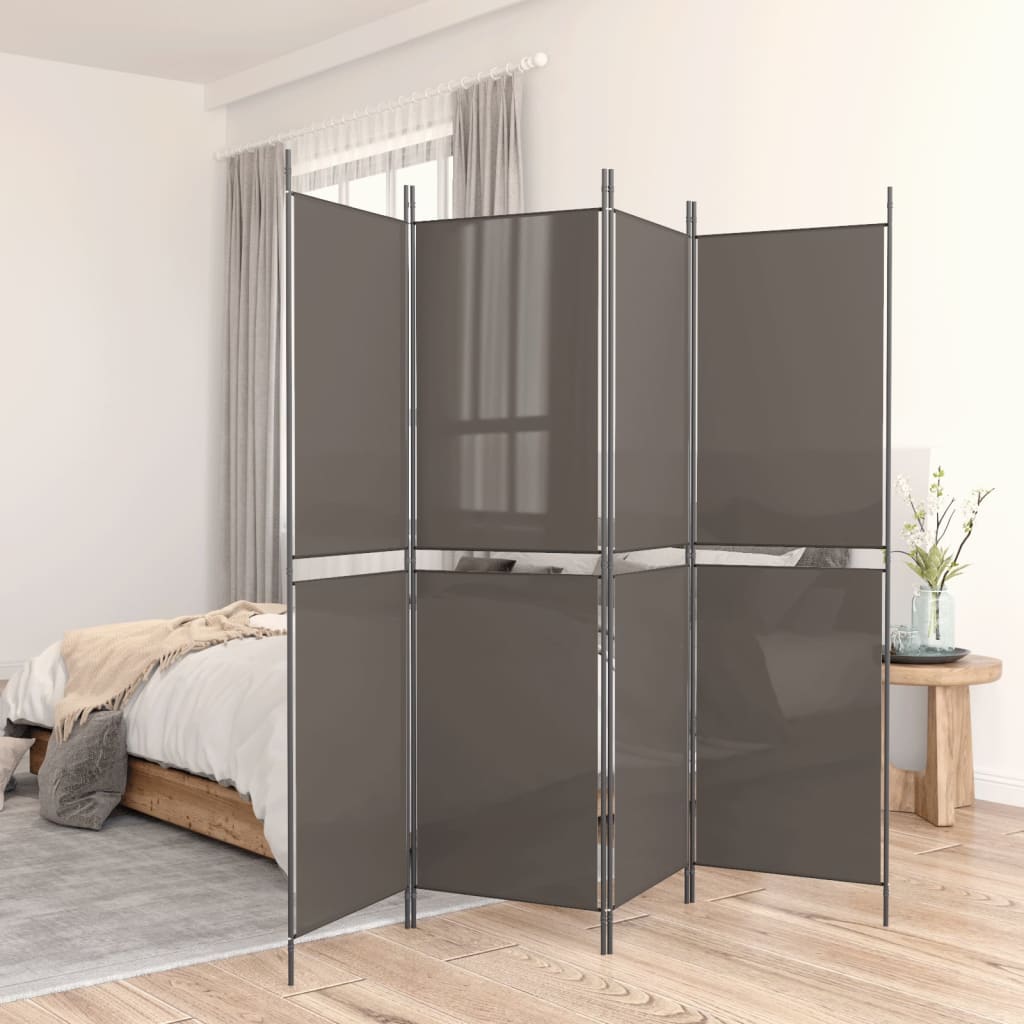 vidaXL Room Divider Folding Partition Privacy Screen for Home Office Fabric