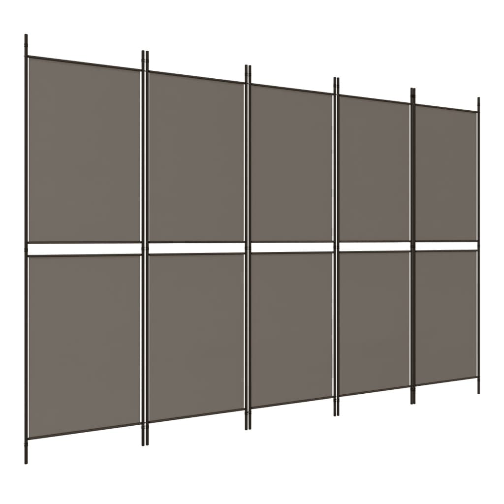 vidaXL Room Divider Folding Partition Privacy Screen for Home Office Fabric