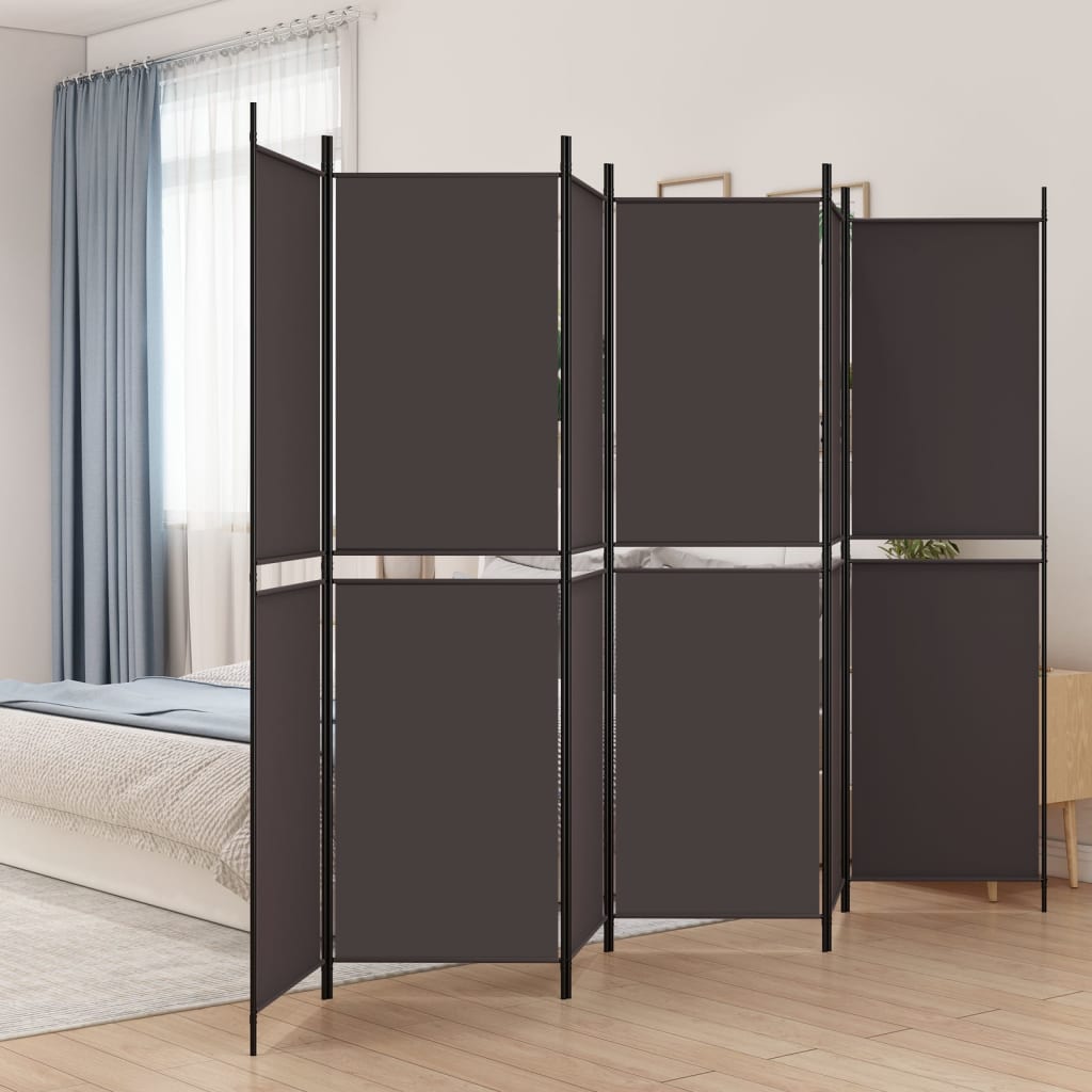 vidaXL Room Divider Folding Partition Privacy Screen for Home Office Fabric