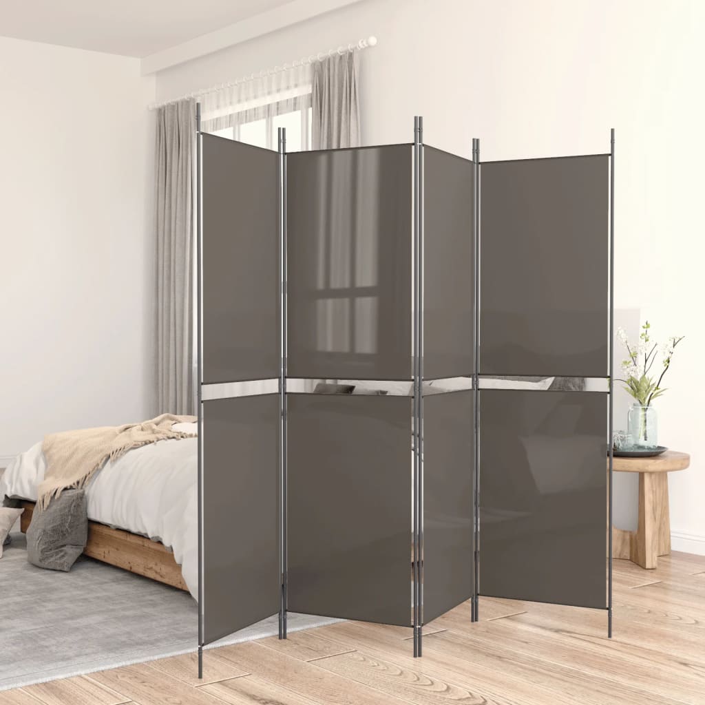 vidaXL Room Divider Folding Partition Privacy Screen for Home Office Fabric