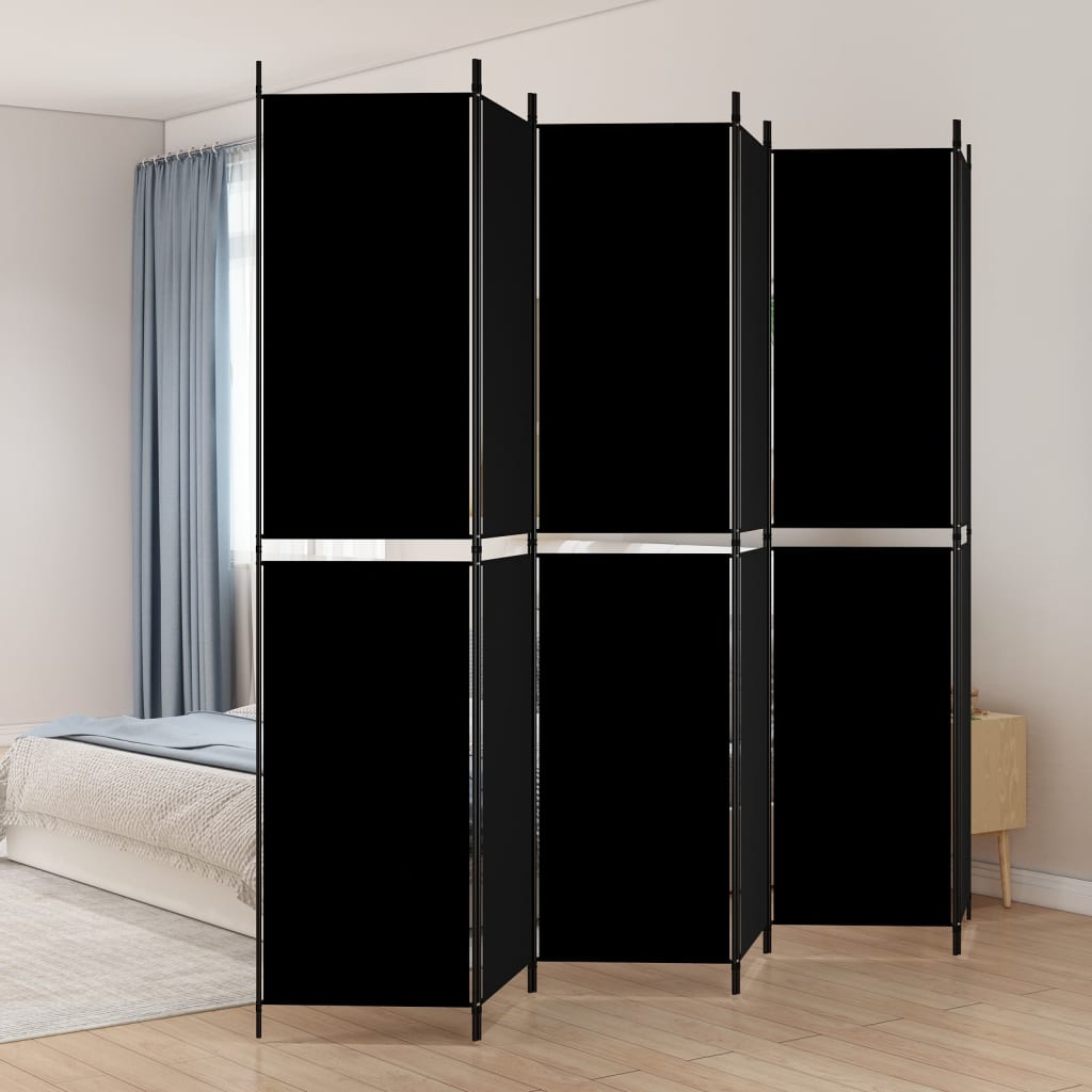 vidaXL Room Divider Folding Partition Privacy Screen for Home Office Fabric